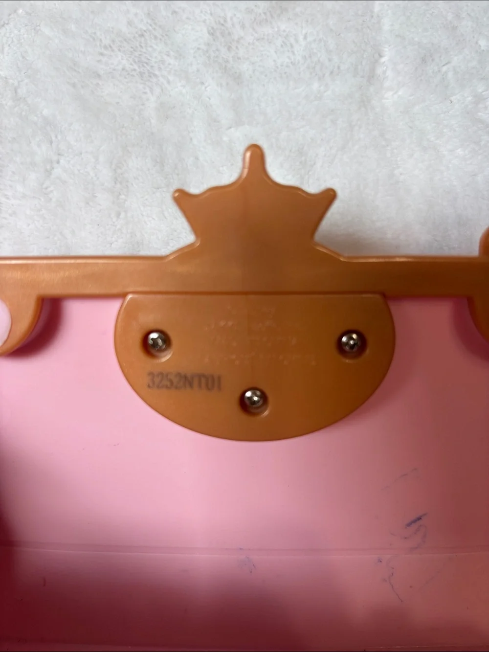 Disney Pink Mini Crossbody Bag with Princess Emblem and Tan Strap